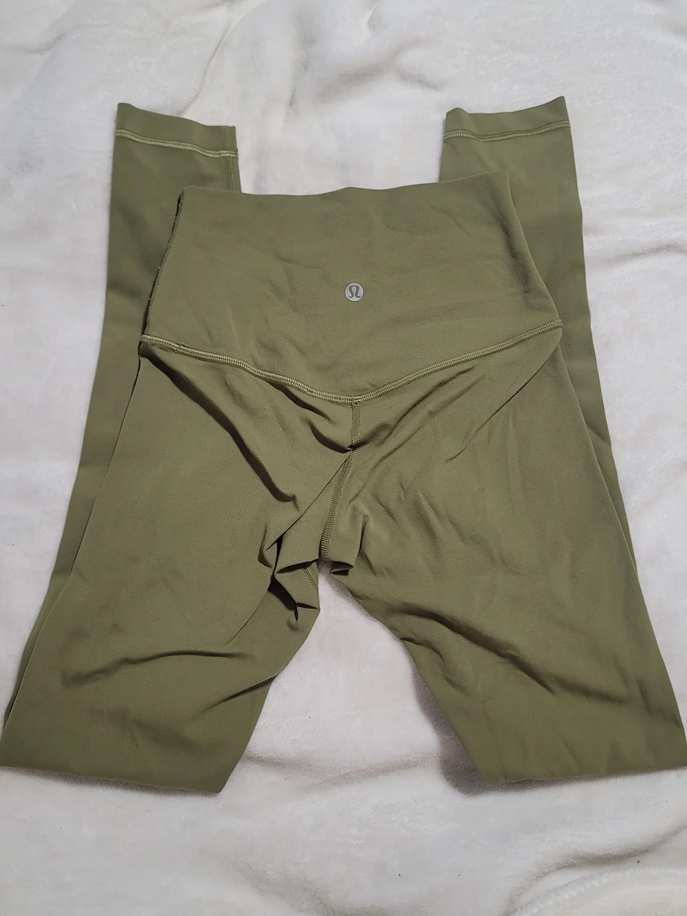 Lululemon Sz 2 High-Waist Olive Green Align Leggings Bronze Green